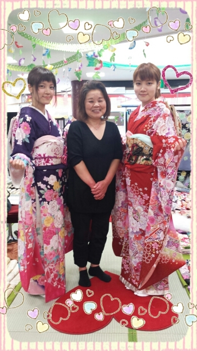 双子ちゃん素敵な振袖姿