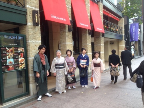 着物で銀ブラを楽しみました
