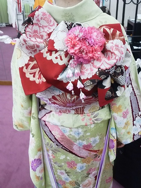 2015年成人式のお着付け