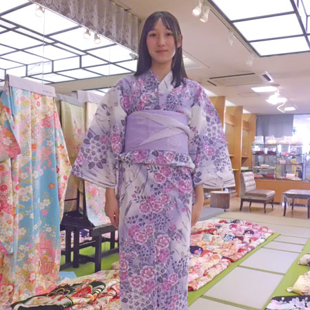 今シーズン2回目の浴衣着付けのお客様