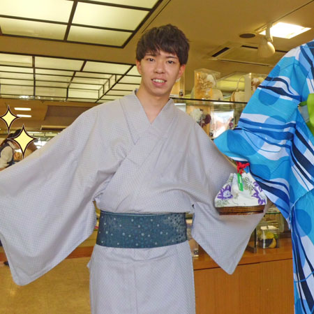 男性の浴衣☆着付けさせていただきました！