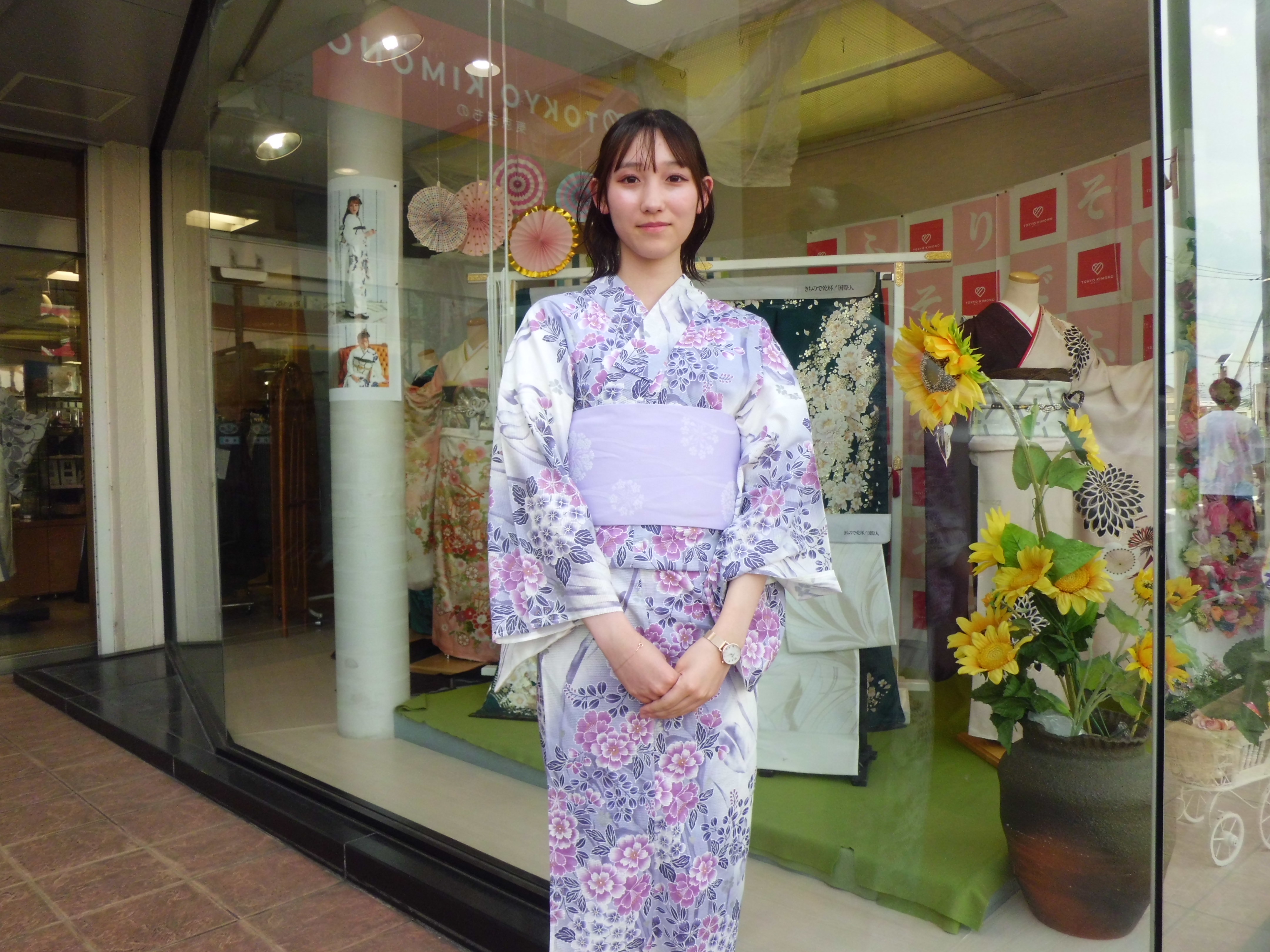 浴衣着付けのお客様