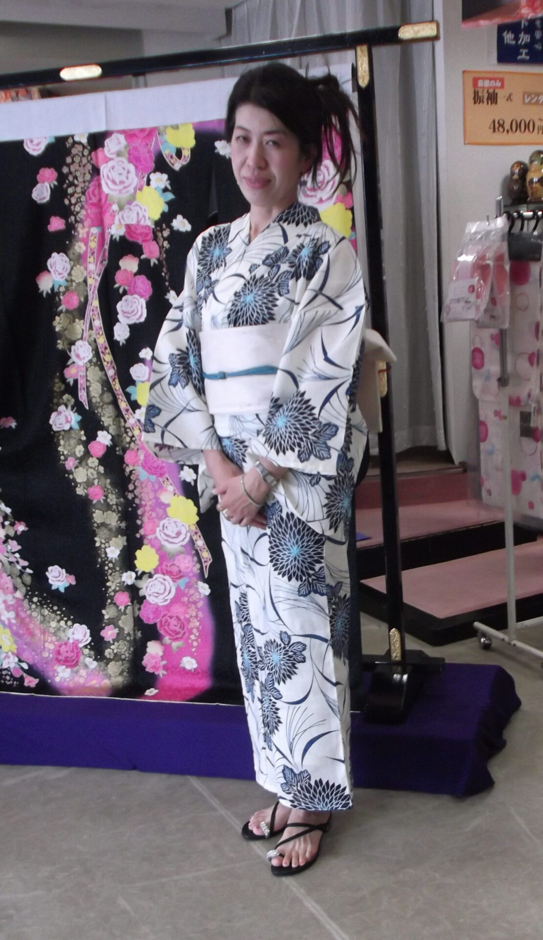 浴衣お着付のお客様のご紹介