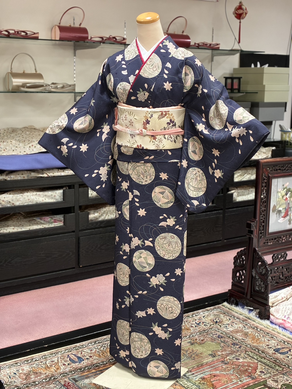 着物レンタル（小紋）のご紹介　越谷店