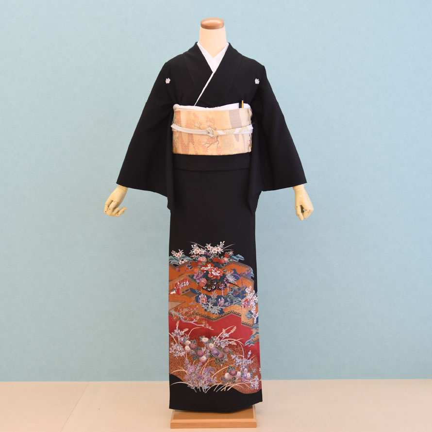 留袖 花車・茶屋辻 TS-006