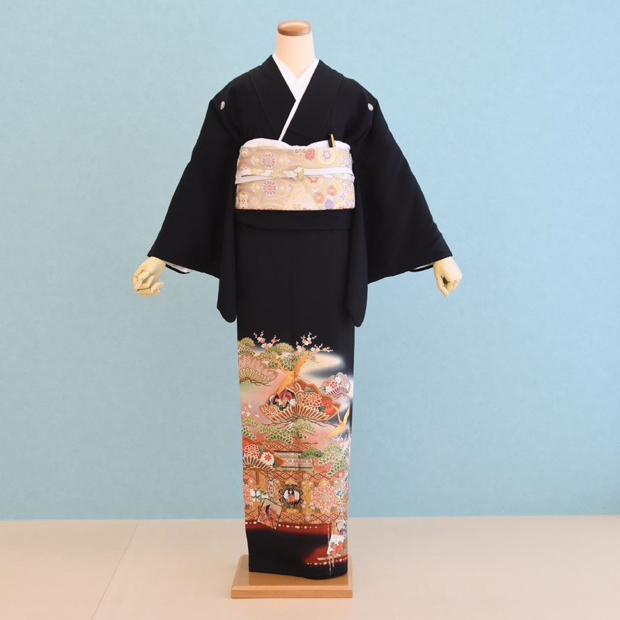 留袖 鶴・松 TS-016