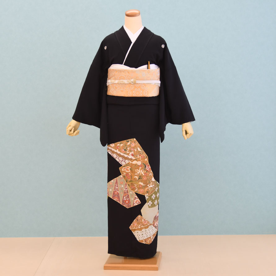 留袖 扇面・草花 TS-020