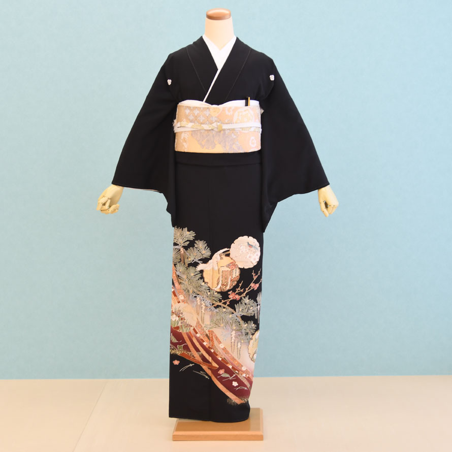 留袖 雪輪・鶴・松・梅 TS-024