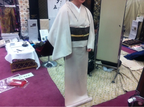 無地感覚の御召小紋