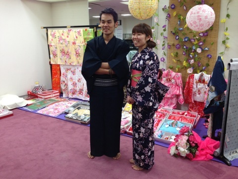 浴衣で花火大会！