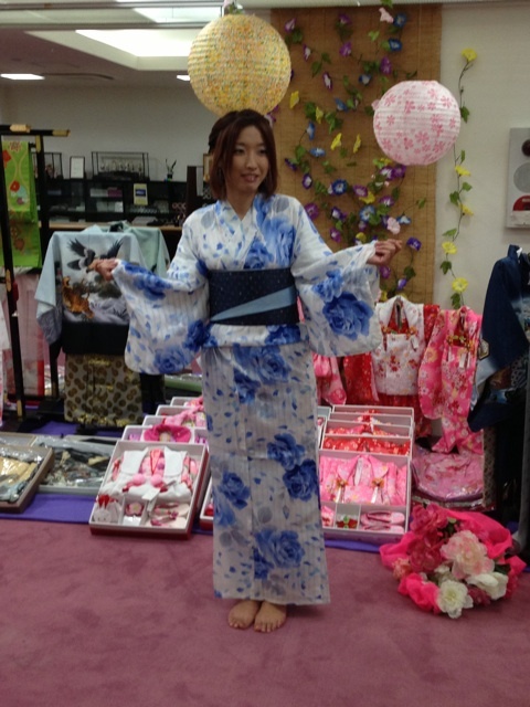 浴衣の着付けのお客様